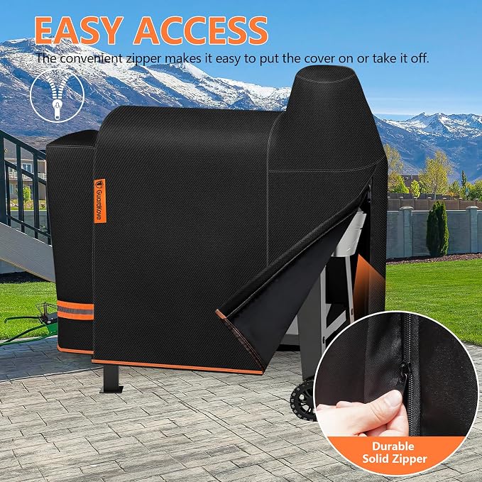 [Upgraded 1000D Heavy Duty Fabric] Grill Cover for Pit Boss 820 Deluxe/Pro 850, Waterproof & Tear Resistant Pellet Smoker Cover for Pit Boss Pro/Competition 820/850, Sportsman820 & Z Grill 700 Series