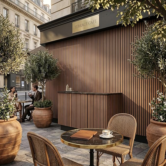 From Plain to Beautiful in Hours WPC Exterior Wall Slat Panels Waterproof