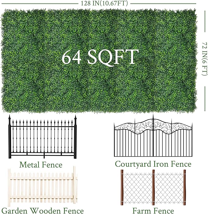 Artificial Ivy Privacy Fence Screen, Backyard and Decor