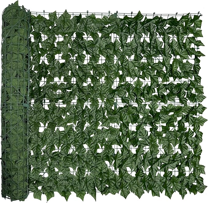 Artificial Ivy Privacy Fence Screen:120 "x 40" Anti-Ultraviolet Artificial