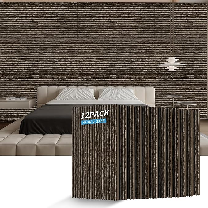 3D Faux Stone Wall Panels, Lightweight & Waterproof Accent Marble Flowing Stone