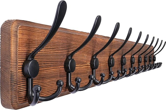 SKOLOO Rustic Large Coat Rack Wall Mount-38.6'' Long Coat Rack