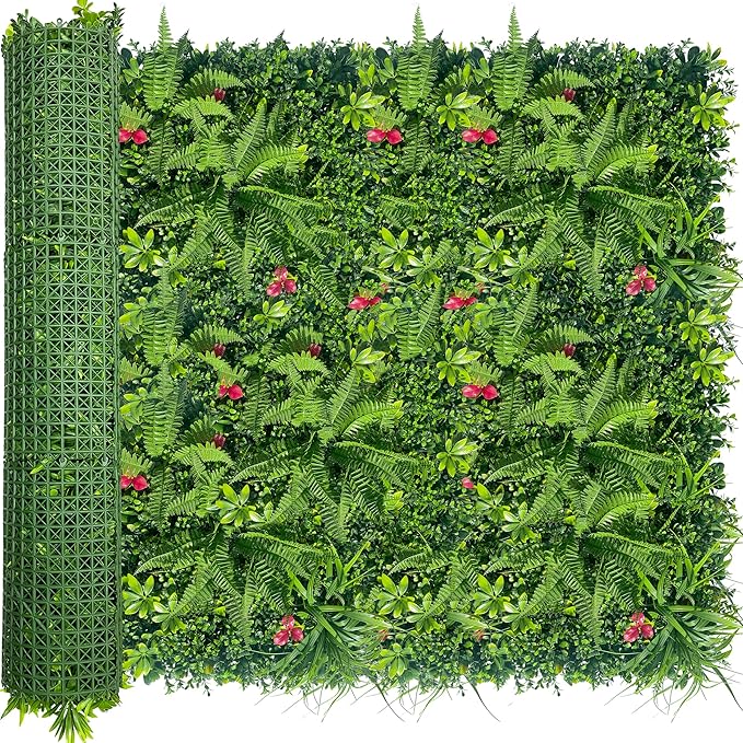 ODTORY Artificial Grass Wall Backdrop Panels Roll: 48X120 in UV-Anti Greenery