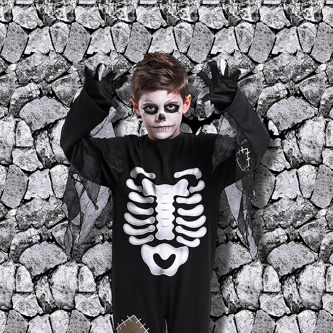 Kochorie 100 Ft X 54 Inch Halloween Stone Wall Tablecloth Roll