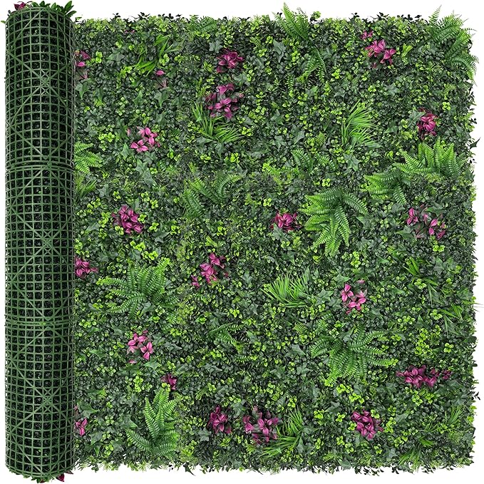 Greenery Grass Wall Boxwood Plant Roll: 60"x128"