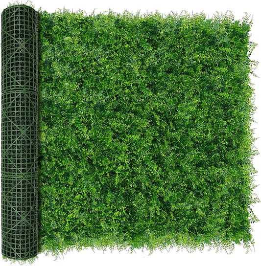 Greenery Faux Grass Wall Backdrop 60"x128" UV-Anti Artificial Green Boxwood