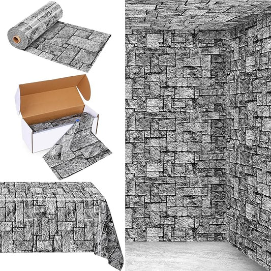 Kochorie 300 Ft X 54 Inch Stone Wall Tablecloth Roll