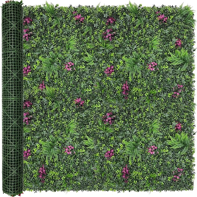 Greenery Grass Wall Boxwood Plant Roll: 72"x128"(64 SQFT