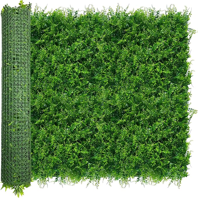 ODTORY Artificial Plants Hedge Wall Panels：40x120 Inch UV-Anti Greenery Boxwood