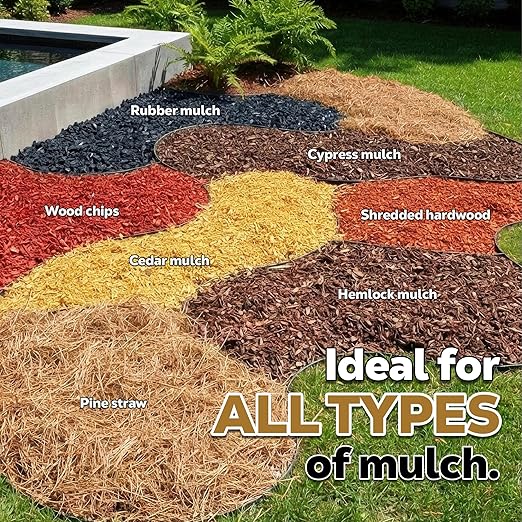 DOMINATOR Mulch Anchor 2.5 Gallons - Mulch Glue and Pea Gravel Stabilizer, Ready to Use Spray, Lasts up to 2 Years, Fast-Dry, Non-Toxic, Strong Mulch Glue for Landscapes