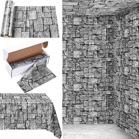 Kochorie 200 Ft X 54 Inch Stone Wall Tablecloth Roll