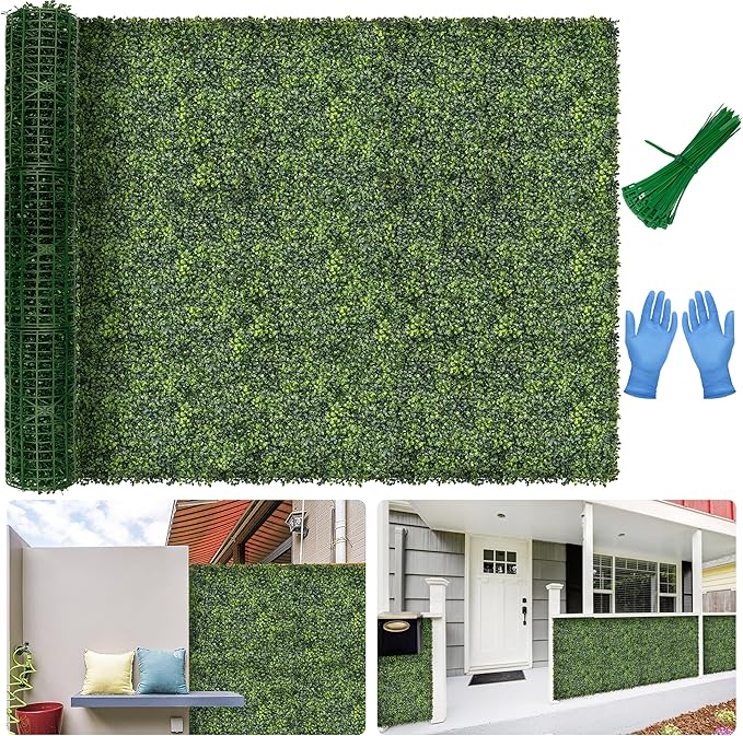 Artificial Boxwood Backdrop Roll: 60"x120" UV-Anti Greenery Faux Grass Hedge