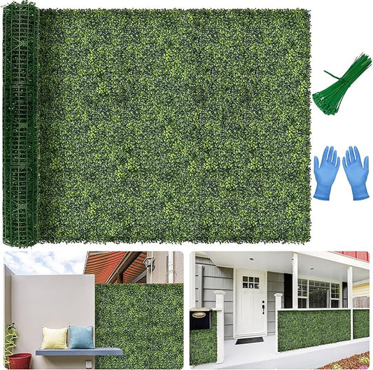 Artificial Boxwood Backdrop Roll: 60"x120" UV-Anti Greenery Faux Grass Hedge
