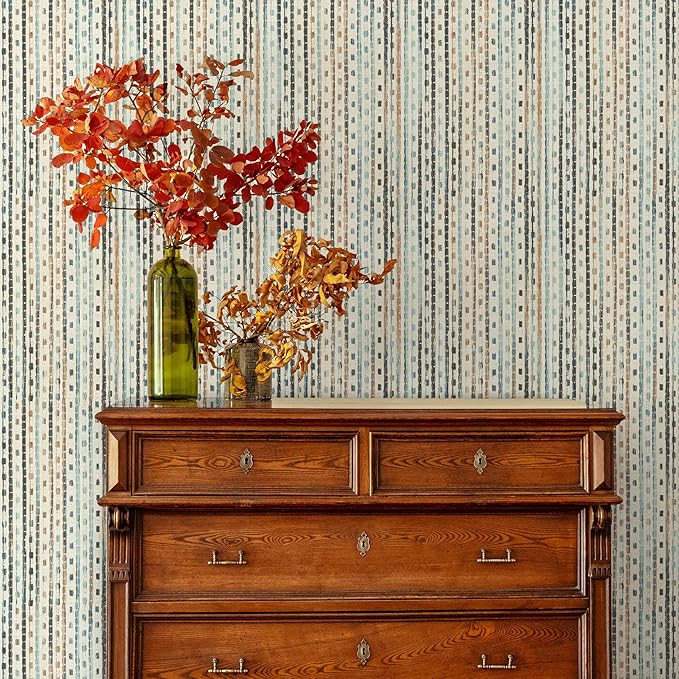 Main Street Peel and Stick Wallpaper Eco-Friendly Sheets 12 Pack, 11 X 16 Inch