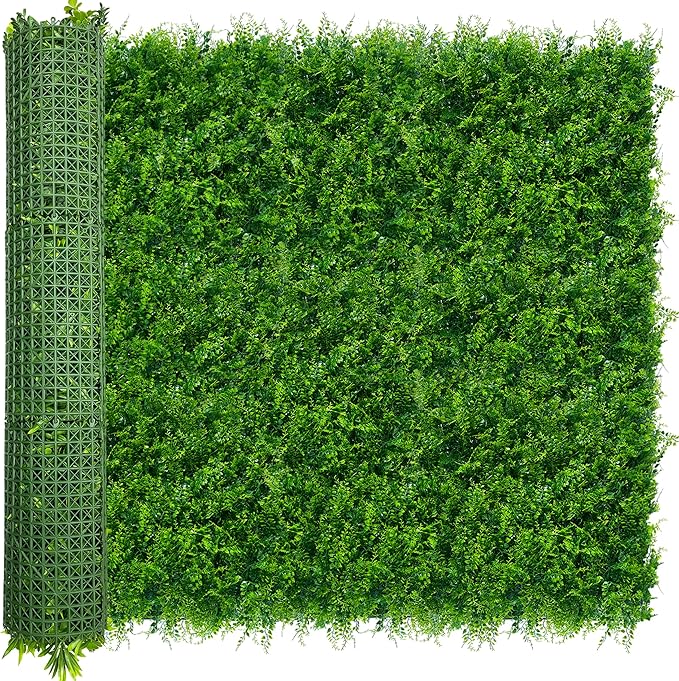ODTORY Artificial Plants Hedge Wall Panels：54x120 Inch UV-Anti Greenery Boxwood