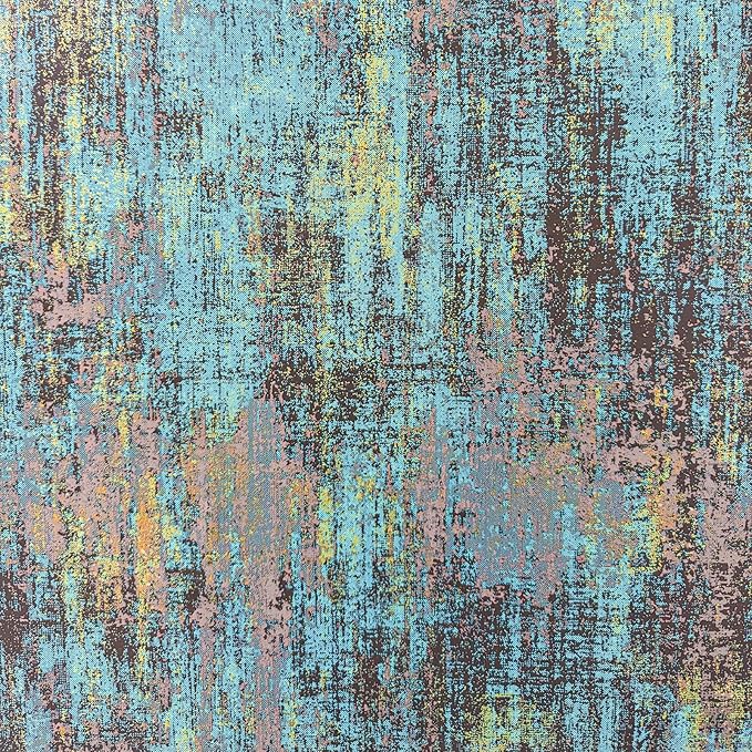 JiffDiff Vintage Metallic Peel and Stick Wallpaper Self Adhesive Industrial