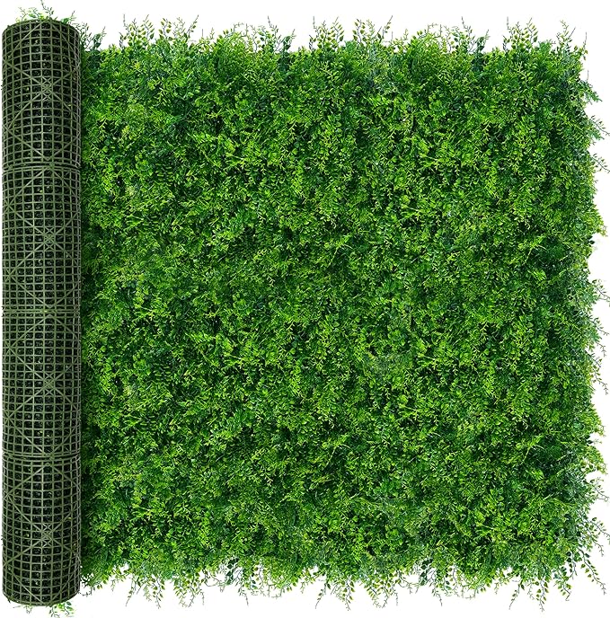 Greenery Faux Grass Wall Backdrop: 80"x120" UV-Anti Artificial Green Boxwood