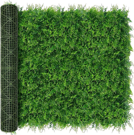 Greenery Faux Grass Wall Backdrop: 80"x120" UV-Anti Artificial Green Boxwood