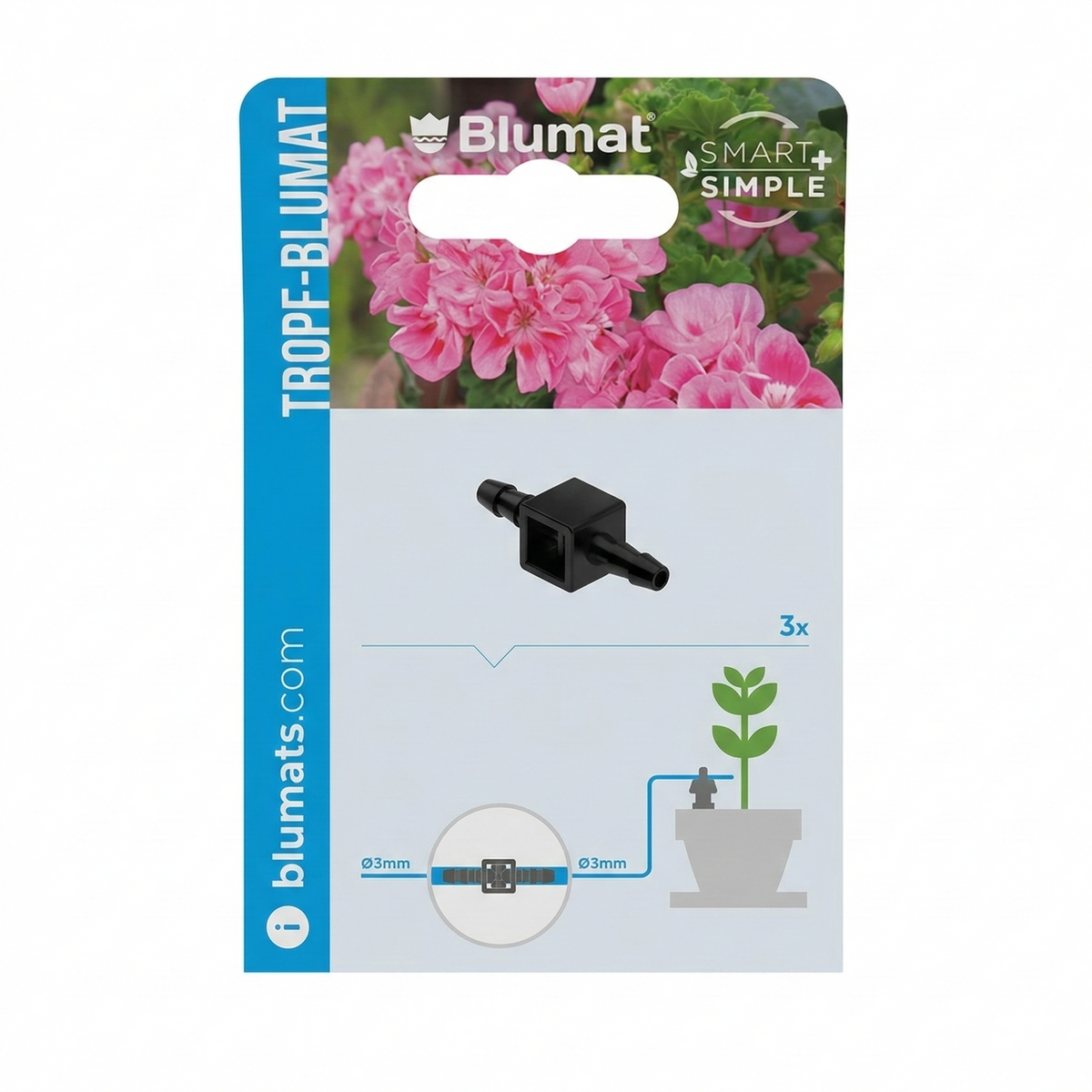 Mini-Hose Union 3-3 mm