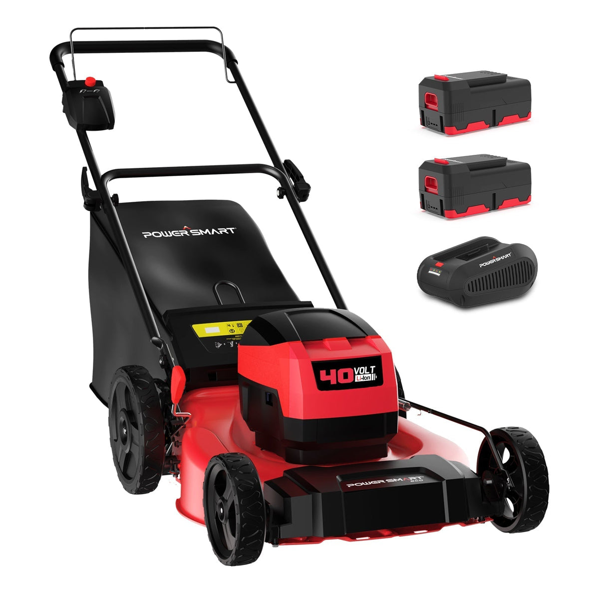 40V 21" Cordless Push Lawn Mower w/ Two 40V Batteries MB2400B