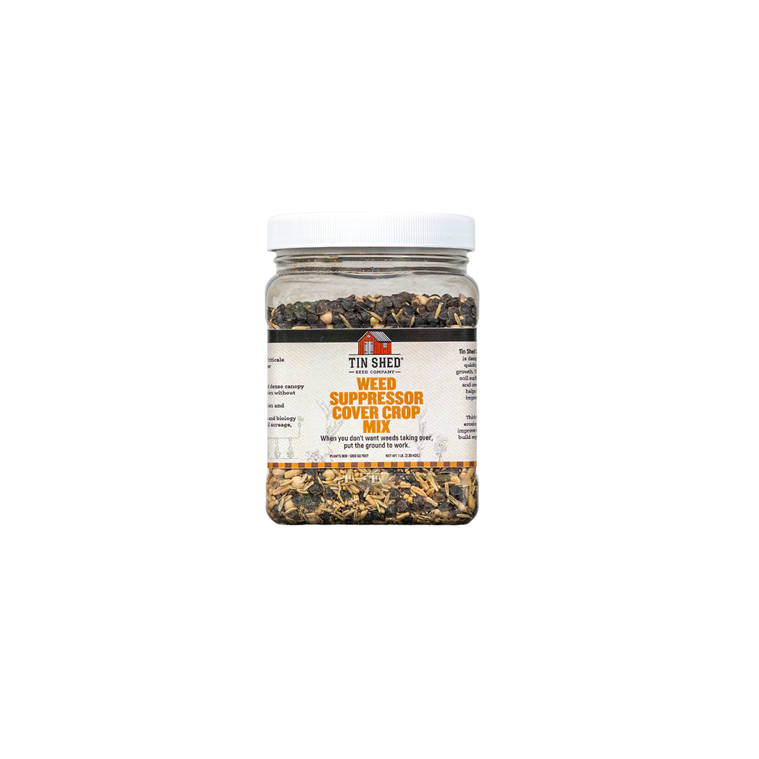 Weed Suppressor Cover Crop Mix - 1 lb. - Covers 900â1,200 sq ft (0.02â0.03 acres)