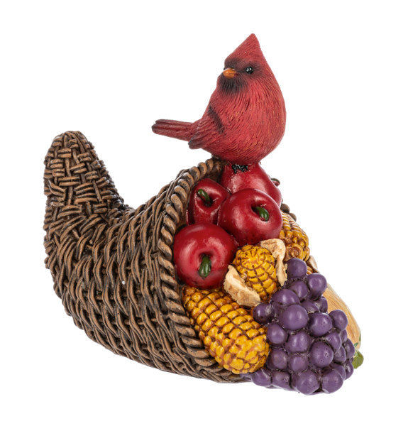 Horn of Plenty Cardinal Figurine -