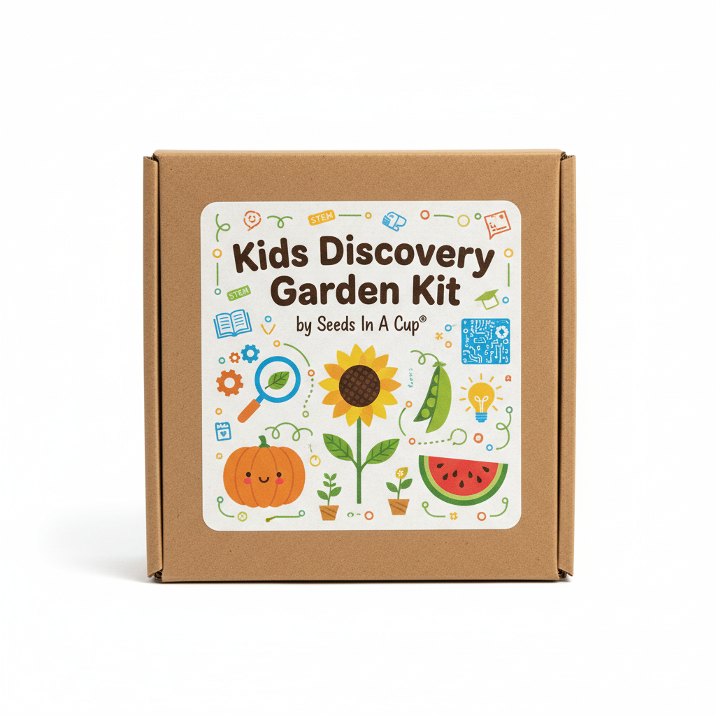 Kids' Discovery Garden Kit | Pumpkin, Sunflower, Peas & Watermelon | Seeds In A CupÂ®