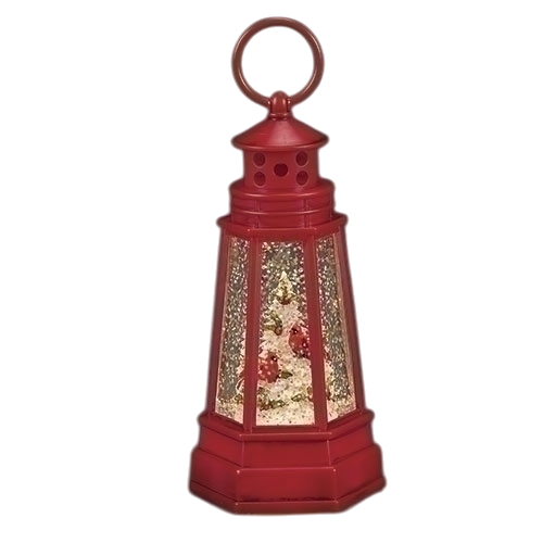 Lighted Cardinal Shimmer Tree Lantern - 7 Inch