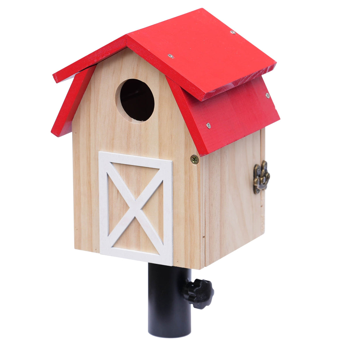Outdoor Bluebird House with Baby Steps â Durable Pine, T-Post Mountable Adaptor Included