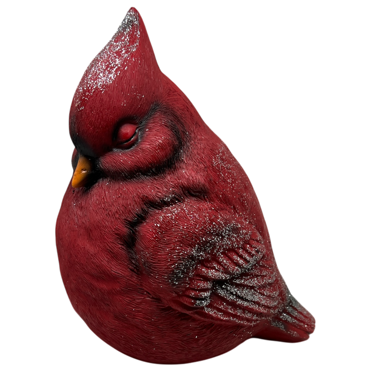 Resting Cardinal Figurine