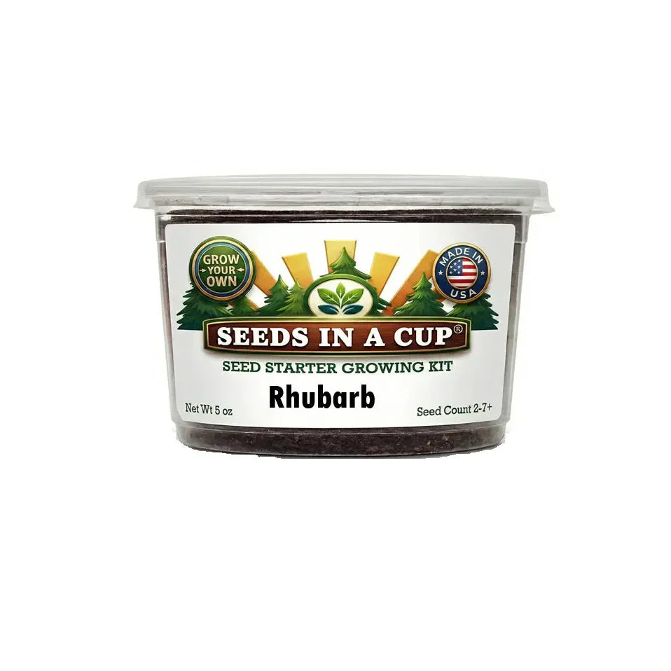 Rhubarb Grow Kit | Grow Perennial Pie Plant from Seed | Seeds In A CupÂ®