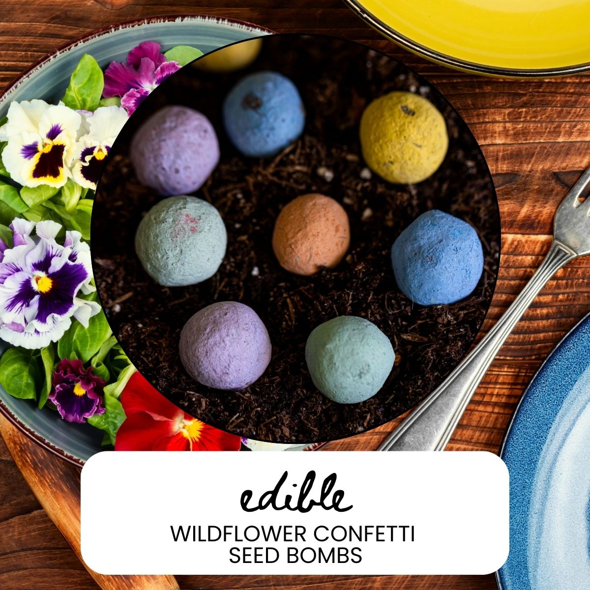 Edible Wildflower Garden Confetti Seed Balls