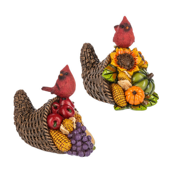 Horn of Plenty Cardinal Figurine -