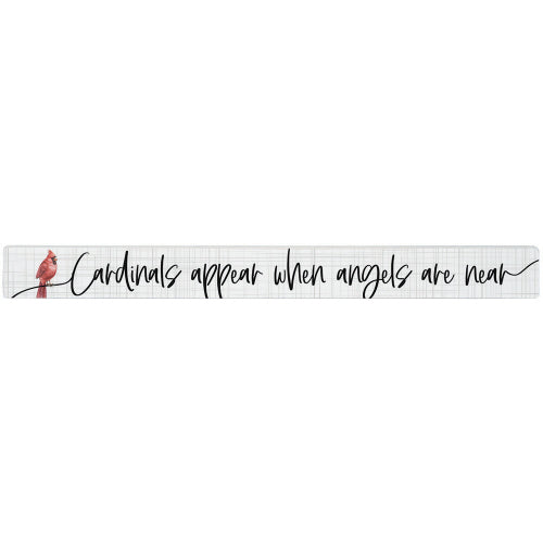 16 inch Shelf Sitter Sign - Cardinals Appear